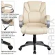 Кресло руководителя Eldorado EX-504, экокожа, бежевое. Фото товара с разных ракурсов.
