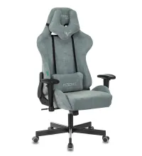 Кресло игровое Бюрократ VIKING KNIGHT LT28 FABRIC серо-голубой крестовина металл