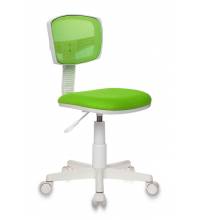 Кресло детское Бюрократ CH-W299/SD/TW-18 спинка сетка салатовый TW-03A TW-18 (пластик белый)