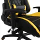 Игровое кресло  "GT Master GM-110", две подушки, экокожа, черное/желтое, 531927. Фото товара с разных ракурсов.