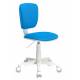 Кресло детское Бюрократ CH-W204NX/BLUE голубой TW-55 (пластик белый) главное фото в маленьком размере