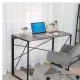 Стол на металлокаркасе BRABIX LOFT CD-002, 1000х500х750 мм, складной, цвет дуб антик, 641213. Фото товара с разных ракурсов.