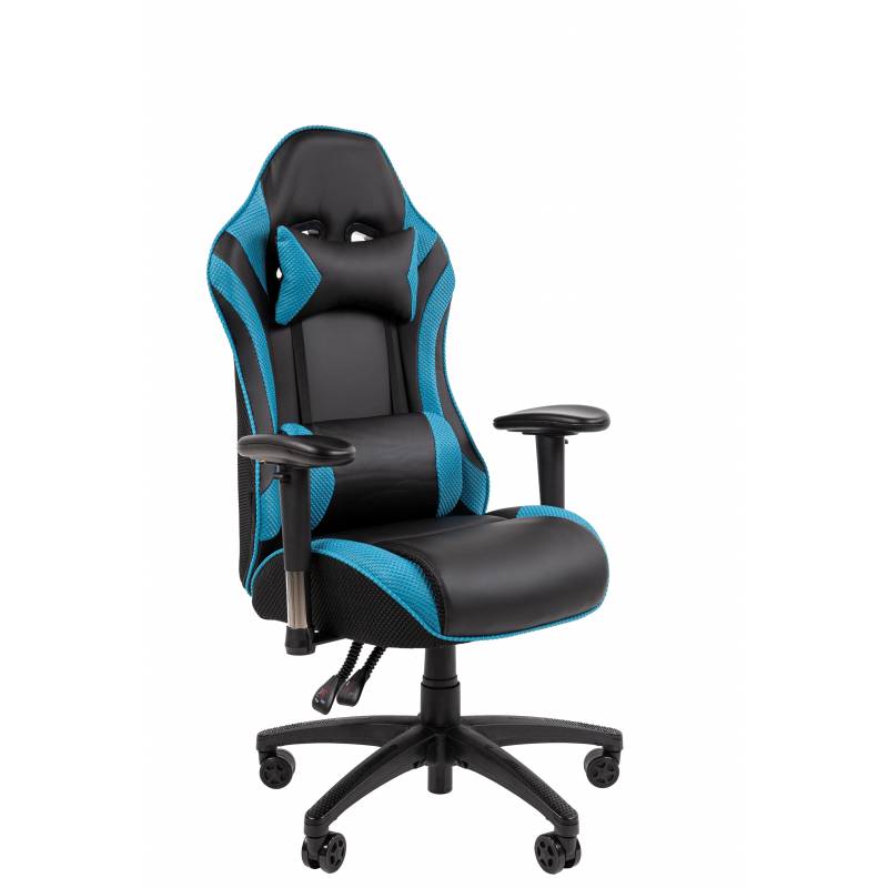 Игровое кресло Chairman CH43 экокожа, черно-бирюзовый главное фото